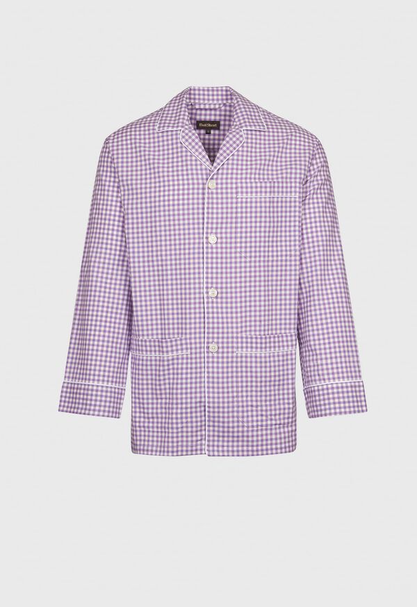 Paul Stuart Brushed Cotton Gingham Pajama, image 2