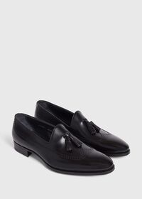 Paul Stuart Nabil Leather Wingtip Tassel Loafer, thumbnail 3