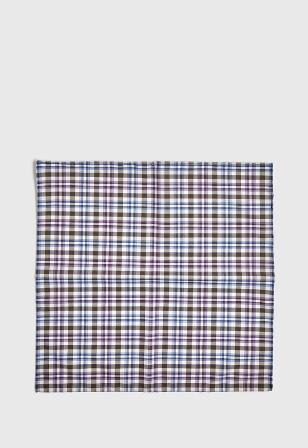 Paul Stuart Plaid Pocket Square, image 2