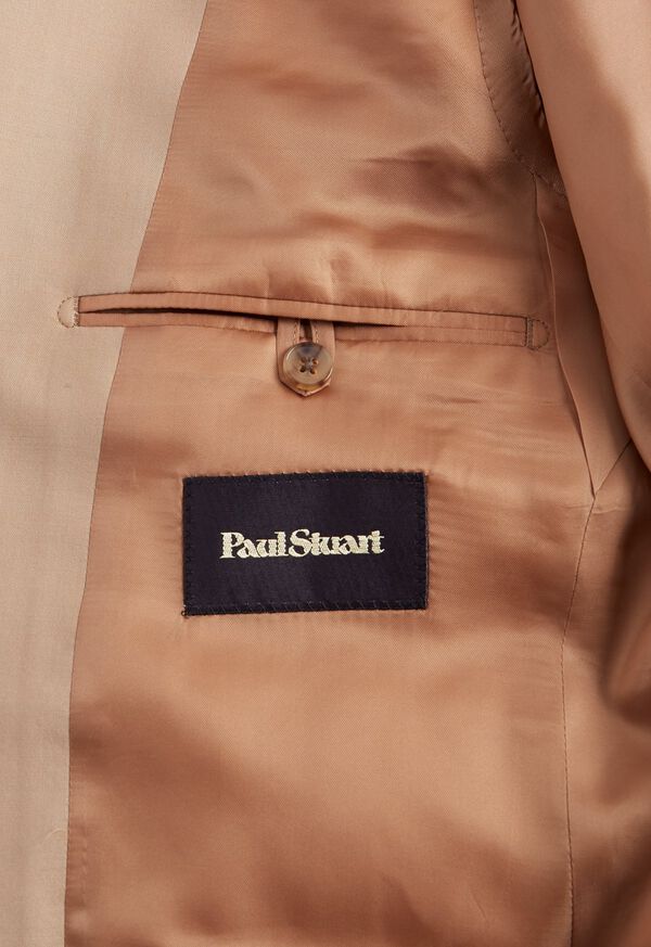 Paul Stuart Tan Solid Wool Suit, image 4