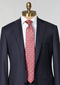 Paul Stuart Printed Silk Tossed Oval Tie, thumbnail 2