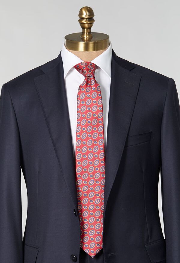 Paul Stuart Printed Silk Tossed Oval Tie, image 2