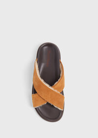 Paul Stuart Punta III Shearling Crossover Slide, thumbnail 4