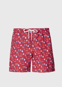 Paul Stuart Hook & Bobber Print Swim Trunk, thumbnail 1