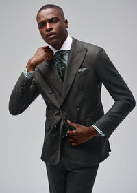 Paul Stuart Double Breasted Wool Houndstooth Suit, thumbnail 11
