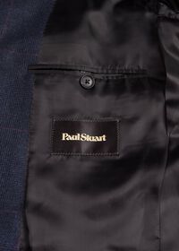 Paul Stuart Navy Plaid Soft Shoulder Suit, thumbnail 6