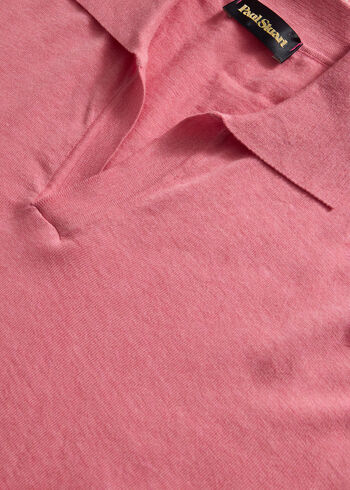 Paul Stuart Open Collar Cotton Polo