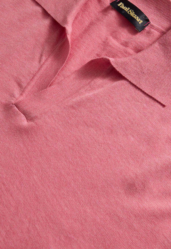 Paul Stuart Open Collar Cotton Polo, image 2