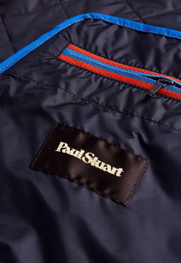 Paul Stuart Quilted Nylon Vest with Wool Trim, image 4