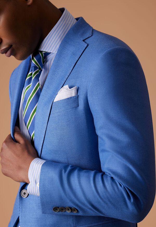 Paul Stuart Bengal Stripe Cotton & Linen Sport Shirt, image 2