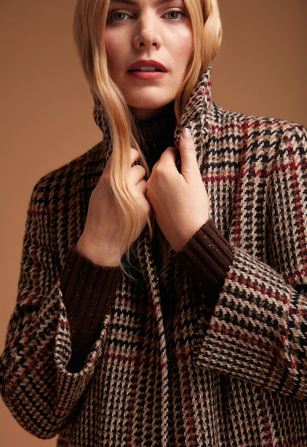 Paul Stuart Glen Plaid Tweed Cashmere Blend Coat, image 2
