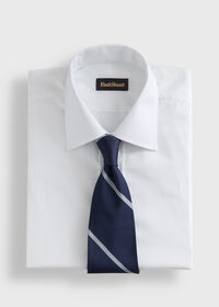 Paul Stuart Woven Silk Regimental Stripe Tie, thumbnail 2