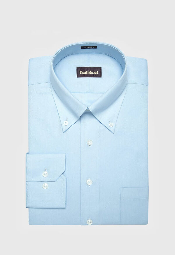 Paul Stuart Blue Oxford Traveler Shirt, image 1