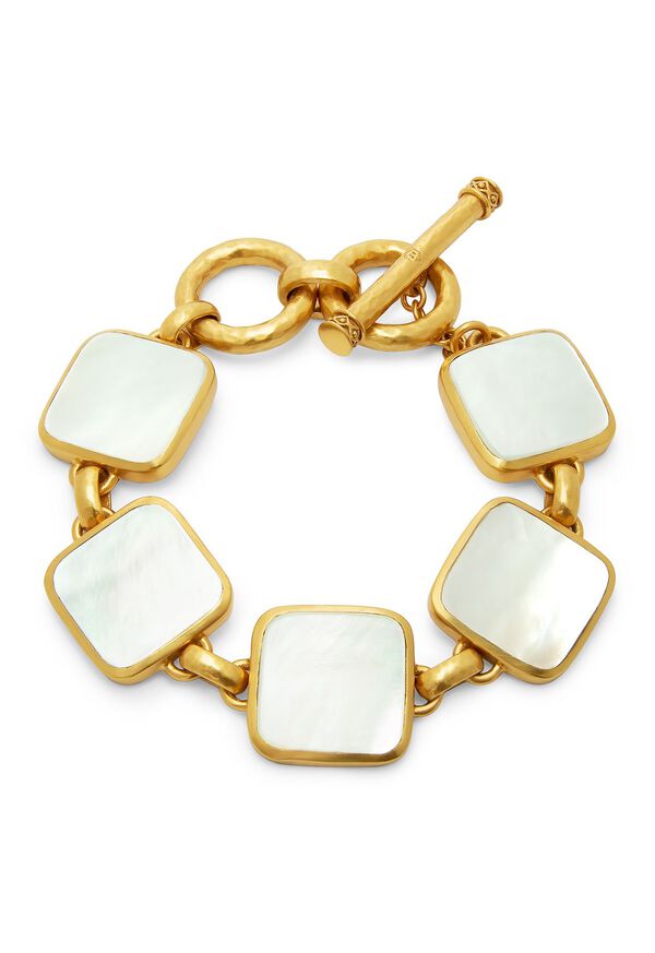 Paul Stuart Julie Vos Catalina Bracelet with Mother of Pearl Gemstones, image 1