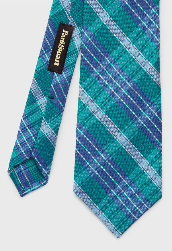 Paul Stuart Plaid Silk Tie, image 2