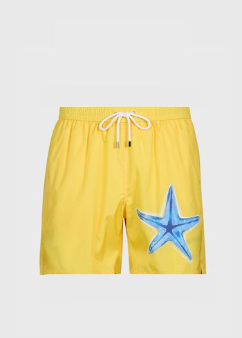 Paul Stuart Starfish Print Swim Trunk
