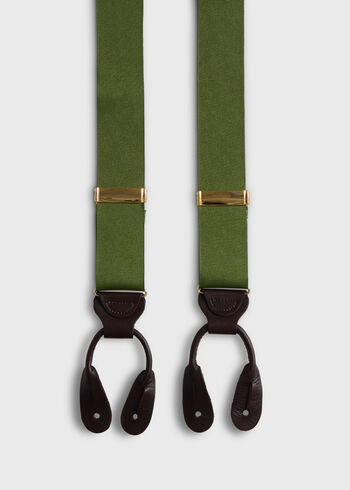 Paul Stuart Solid Grosgrain Suspenders