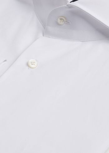 Paul Stuart White Poplin Dress Shirt with French Cuff