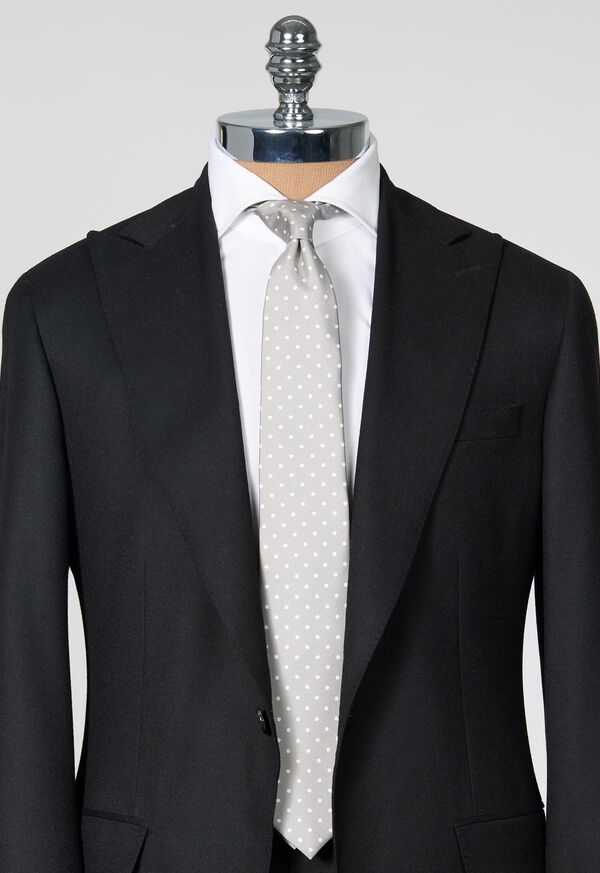 Paul Stuart Printed Silk Dot Tie, image 2