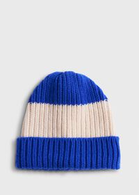 Paul Stuart Wool Two Color Striped Beanie, thumbnail 1