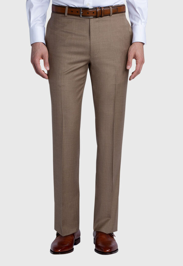 【Cornier】Super130'sWORSTDSTRAIGHT SLACKS Super130's WORSTED WOOL LIGHT MILLED WIDE PANTS｜TOP BLACK