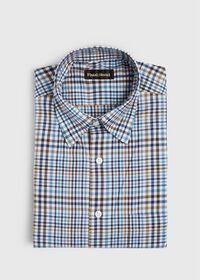 Paul Stuart Lightweight Brushed Flannel Plaid Sport Shirt, thumbnail 1