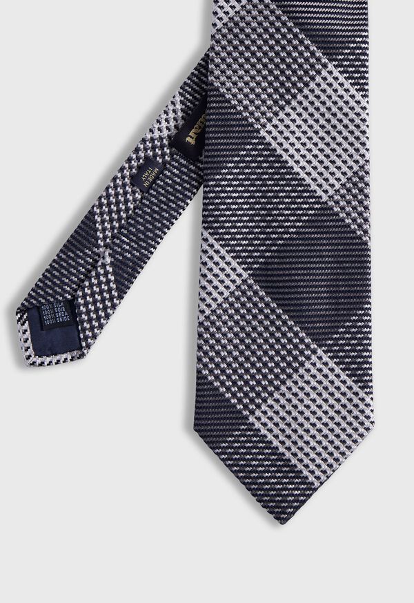 Paul Stuart Woven Silk Patchwork Plaid Tie, image 1