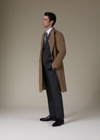 Paul Stuart Double Breasted Cashmere Overcoat, thumbnail 4