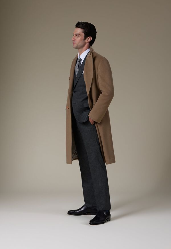 Paul Stuart Double Breasted Cashmere Overcoat, image 4