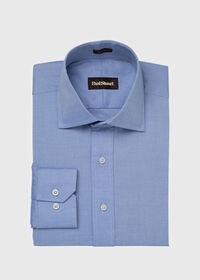 Paul Stuart Blue Cotton Slim Fit Dress Shirt, thumbnail 1