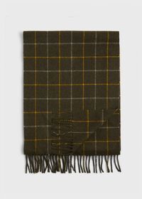 Paul Stuart Cashmere 2 Color Windowpane Scarf, thumbnail 1