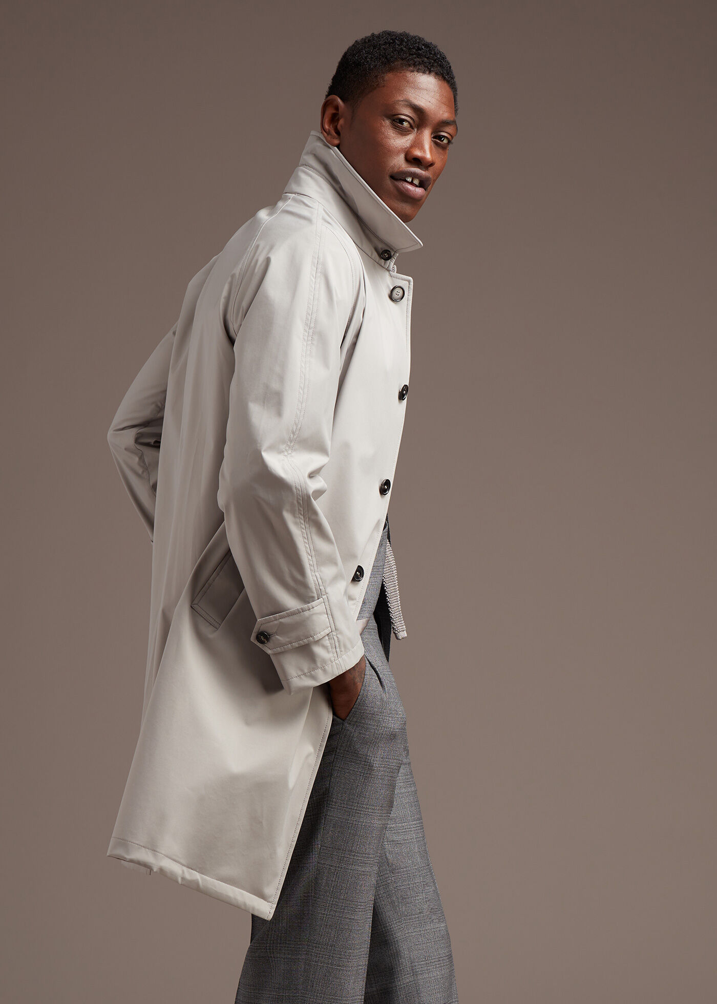 Mens stone raincoat hotsell