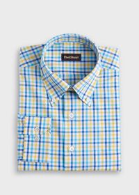 Paul Stuart Two Color Check Cotton Sport Shirt, thumbnail 1