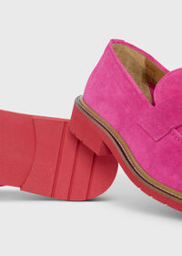 Paul Stuart Delfino Nubuck Penny Loafer, thumbnail 5