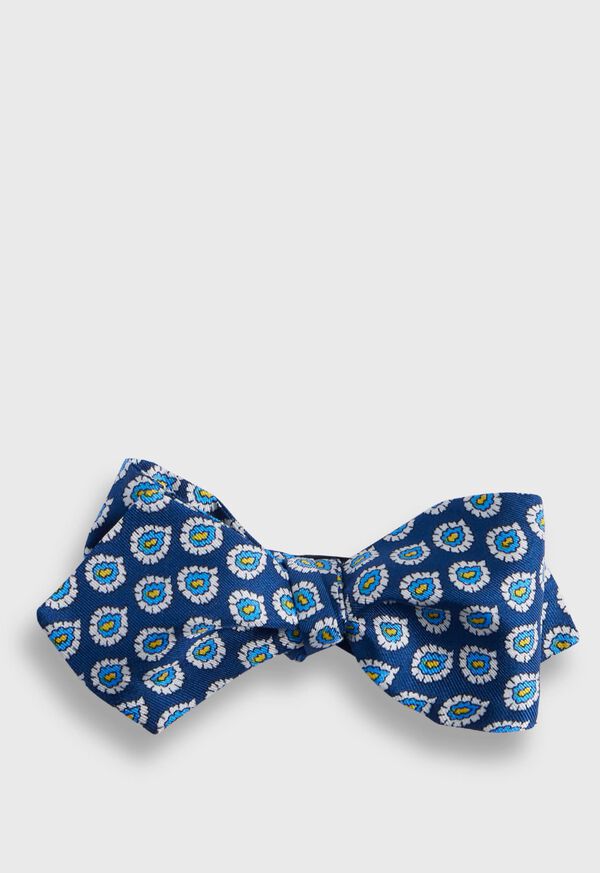 Paul Stuart Silk Twill Tossed Paisley Bow TIe, image 1