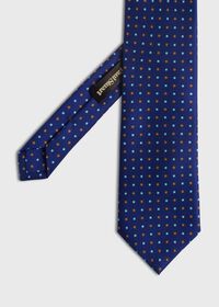 Paul Stuart Woven Silk Micro Medallion Tie, thumbnail 1