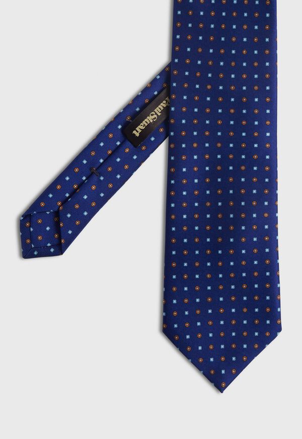 Paul Stuart Woven Silk Micro Medallion Tie, image 1