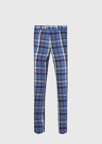 Paul Stuart Linen Plaid Plain Front Dress Trouser, thumbnail 1