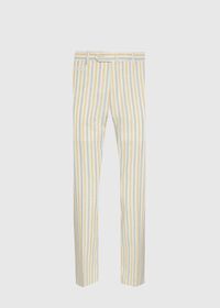 Paul Stuart Green & Yellow Stripe Cotton Pant, thumbnail 1