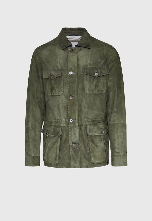 Paul Stuart Suede Safari Jacket, image 1