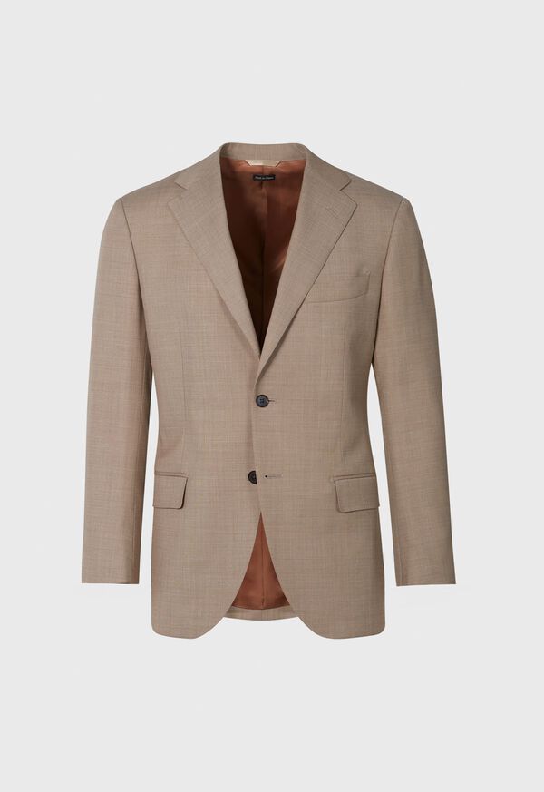 Paul Stuart Mélange Tan All Year Wool Suit, image 2