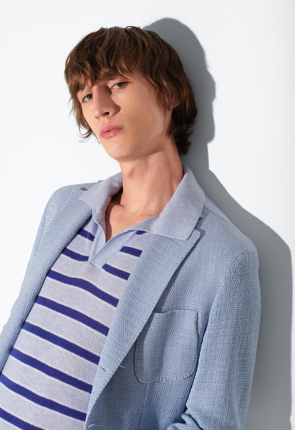 Paul Stuart Cashmere Stripe Johnny Collar, image 2