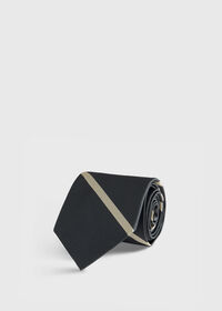 Paul Stuart Woven Silk Regimental Stripe Tie, thumbnail 1