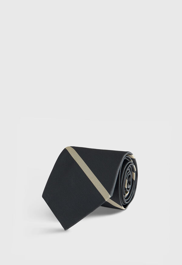 Paul Stuart Woven Silk Regimental Stripe Tie, image 1