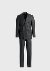 Paul Stuart Double Breasted Wool Houndstooth Suit, thumbnail 1