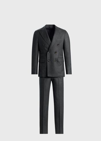Paul Stuart Double Breasted Wool Houndstooth Suit