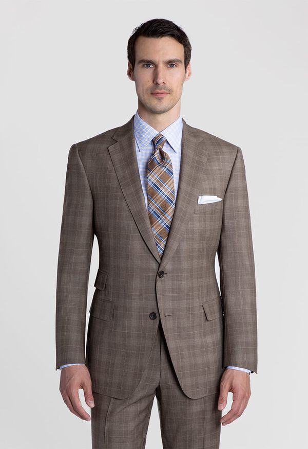 Paul Stuart Paul Fit Super 110s Wool Plaid Suit, image 1