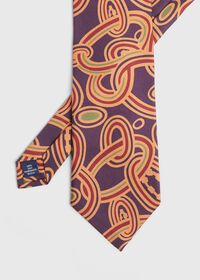 Paul Stuart Oval Deco Print Silk Tie, thumbnail 1