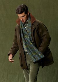 Paul Stuart Brushed Silk Tapestry Scarf, thumbnail 2