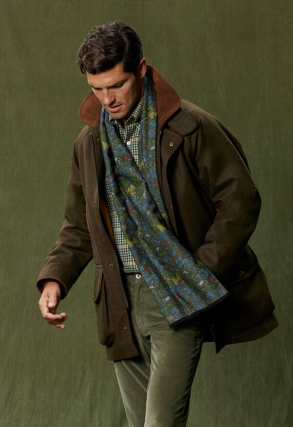 Paul Stuart Brushed Silk Tapestry Scarf, image 2